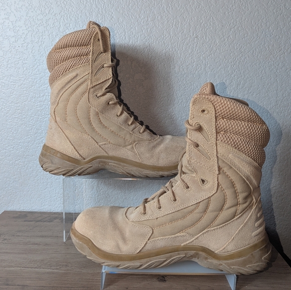 Converse Mens 10 Tan Tactical Combat Boots C9897  Military Work - Picture 1 of 11